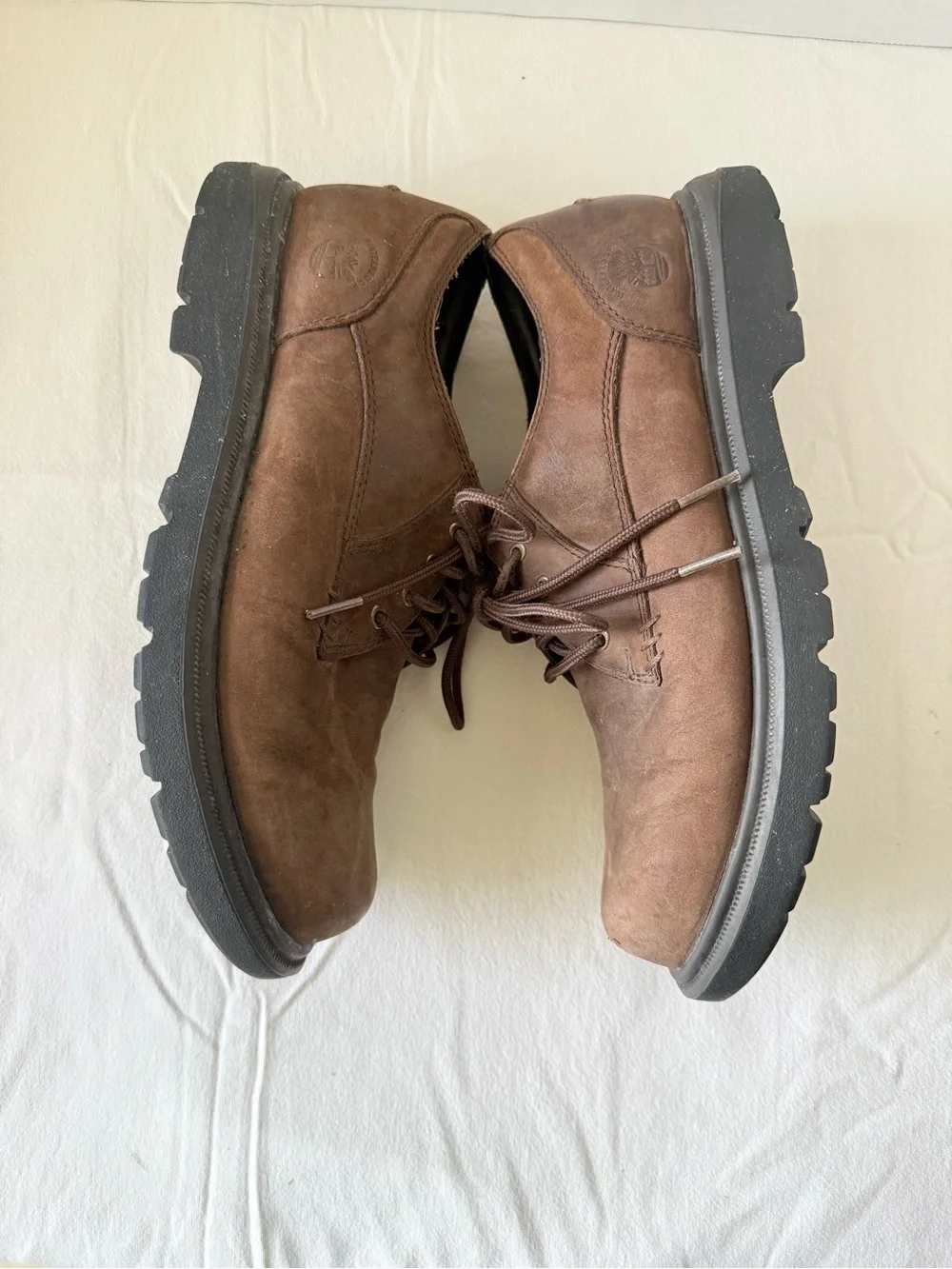 Timberland Waterproof Montgomery Bay Oxfords Mens Size 8 M Brown Leather